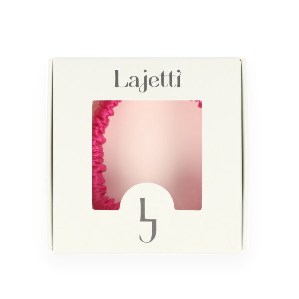 Lajetti zijden haarelastiek fuchsia