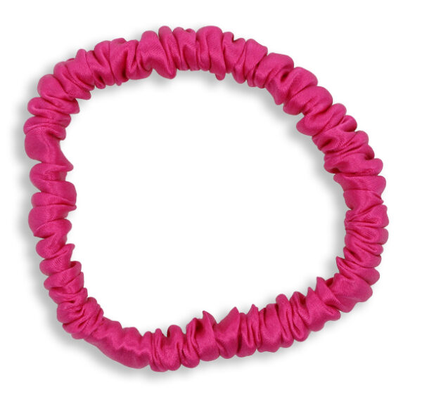 Zijden Haarelastiek Fuchsia
