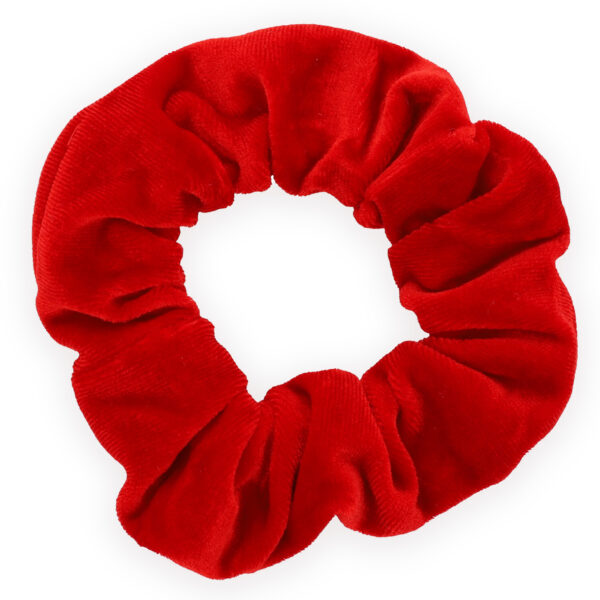 Velvet Scrunchie Rood