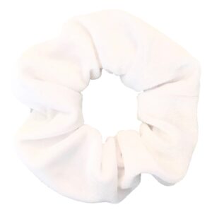Velvet schrunchie wit