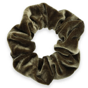 Velvet Scrunchie Mosgroen