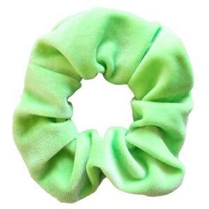 Velvet Scrunchie Neon Groen