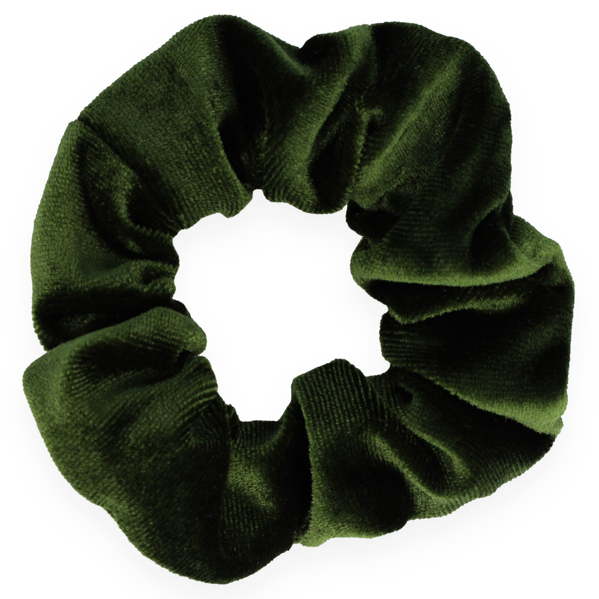 Velvet Scrunchie Donkergroen