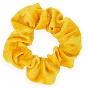 Velvet Scrunchie Geel