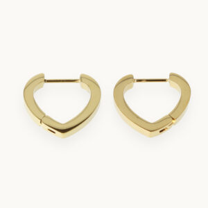 Stainless Steel Oorringen Hart