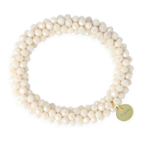 armband / haarelastiek beige