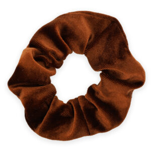 Velvet scrunchie camel