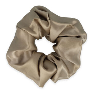 Zijden Schrunchie Goudbruin