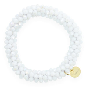 armband / haarelastiek wit